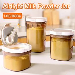 Storage Bottles Kitchen Sealed Box Magnet Connexion Transparent Airtight Lock Rice Cereal Milk Powder Container Food Case