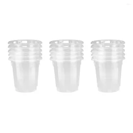 Disposable Cups Straws 60pcs Plastic Clear Transparent Thicken Water Drinking Cup Party Supplies For Home Cafe Bar Restaurant