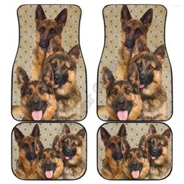 Carpets German Shepherd Car Floor Mats Funny 3D Printed Pattern Fit For Most Anti Slip Colorful