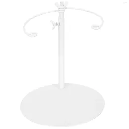 Decorative Flowers Bouquet Handle Holder Artificial Metal Brackets Display Stand Iron Desktop Fixed Support Frame Store Supplies Wedding