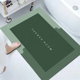 Bath Mats Super Absorbent Floor Mat For Bathroom Non Slip Diatomaceous Fast Drying Soft Carpet Shower Tub Outdoor Doormats