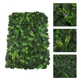 Decorative Flowers 40 60cm 3D Artificial Lawn Square Wall Panel Plastic Green Grass Plant DIY Wedding Backdrop Home Decoration