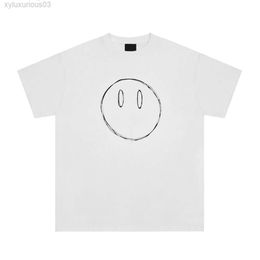 Man Tshirt Drew Short High Quality Basic t Shirt for Men and Women Couple Tees Smiley Face Printing Fashion Trendy Design Li7u