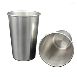 Cups Saucers 320ml Stainless Steel Metal Beer Cup Wine Coffee Tumbler Tea Milk Mugs Cola Milkshake Kitchen Accessories