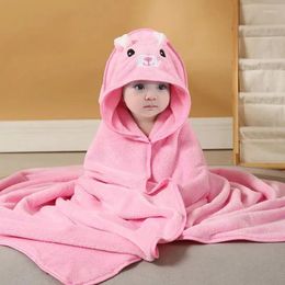 Blankets Children's Towel Cloak Quick-Drying Coral Velvet Robe Cartoon Cape Baby Darling Hooded