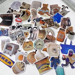 Gift Wrap 50 Pcs INS Kawaii Adhesive Diy Sticker Decorative Stick Labels Scrapbooking Diary Junk Journal Supplies
