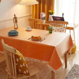 Table Cloth The 2024 Tablecloths Waterproof And Chilli Oil Rectangle Household Indoor Cloth_Kng1387