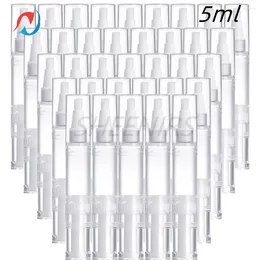 Storage Bottles 50pcs 5ml Clear Gloss Lip Pens Empty Nail Oil Pen Brush Cosmetic Container Applicator Eyelash Growth Liquid Tube