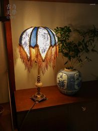 Table Lamps The Latest Chinese Blue And White Lamp Study Living Room Bedroom Atmosphere Bedside Decorative