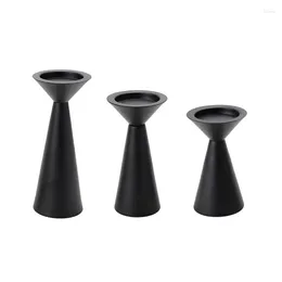 Candle Holders 103A Retro Black Iron Candlestick Candlelight Holder Stand Vintage Candelabra For Christmas Wedding Party Dinning Table