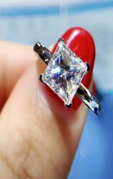 Band Jewellery Soild 925 Sterling Silver ring 08ct Sona 5A zircon Stone cz Engagement Wedding Band Ring for women men2323768