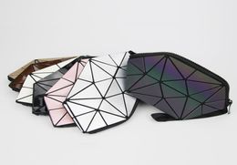 2018 Luminous Makeup Bag Women Zipper Cosmetic Bag Geometric Womens Cosmetics Organiser Folding Travel Make up Storage8600367