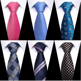 Neck Tie Set Hot sale Tie Handkerchief Pocket Squares Cufflink Set Tie Clip Necktie Clothing accessories Male Polka dot April Fools Day