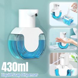 Liquid Soap Dispenser Smart Wall-Mounted Induction Hand Detergent Touchless Infrared Sensor Washer
