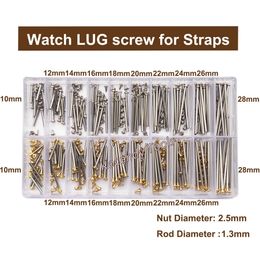 Watch Bands 10 # stainless steel with spring strip and chain link pin repair tool - part lug screw 10-28mm Herramientas Q240510