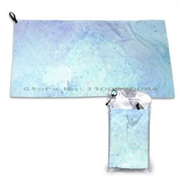 Towel Periwinkle Modern Mosaic Quick Dry Gym Sports Bath Portable Vector Indonesia Mecha Robot Soft Sweat-Absorbent Fast Drying