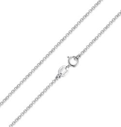 Classic Basic Chain 100 Real 925 Sterling Silver Lobster Clasp Necklace Fit for Pendant Women Men Fine Jewelry YMN0424741628