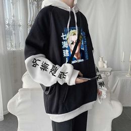 Men's Hoodies Sweatshirts Anime Jujutsu Kaisen Cool Kento Nanami Cartoon Print Men Hoodies Long Slve Harajuku Autumn Winter Plus Size Hooded Sweatshirts T240510