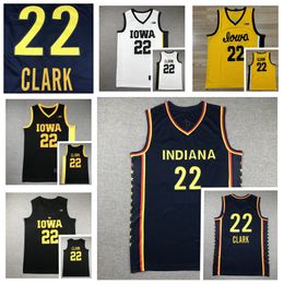 2024 Draft Rebel Indiana Fever 22 Caitlin Clark Jersey Iowa Hawkeyes Men Women Youth College Basketball Jerseys Black White Yellow Red Navy 100% Stitched Size S-XXXL