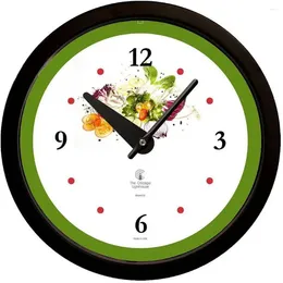 Wall Clocks Quartz Movement Decorative Clock 14.5" Handmade By Blind Vegetable Garden Kitchen Fashion Round Supports Chicago