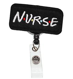 10pcslot Black Nurse Letter Felt ID Badges Card Holder Medical Retractable Reel Plastic id badge Holder Nurse yoyo badge reel4299235