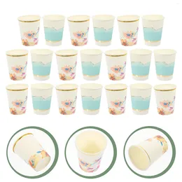 Disposable Cups Straws Paper Cup Birthday Cold Drink Party Coffee Snack Bathroom Tea Water