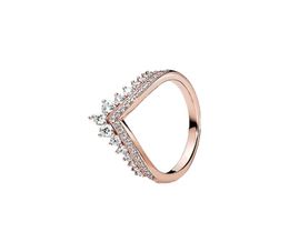 High Quality Fashion CZ Diamond Ring For 925 Sterling Silver Rose Gold Plated Women's Wedding Ring Original Box Set6861963