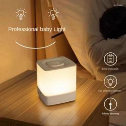 Night Lights LED Light USB Rechargeable 3-Level Brightness For Bedside Lamp Bedroom Decoration