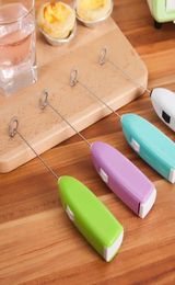 Portable 5 Colors Electric Egg Beater Tools Coffee Automatic Milk Frother Foamer Drink Blender Hand Held Kitchen Stirrer Cream Sha5169503