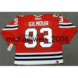 Vin Weng Men Women Youth DOUG GILMOUR 1999 CCM Turn Back Hockey Jersey All Stitched Top-quality Any Name Any Number Goalie Cut