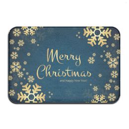 Bath Mats 2024 Christmas Mat Outdoor Carpet Doormat Santa Ornament Decoration For Home Xmas Navidad Deco Noel Year Supplies