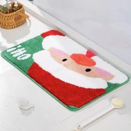 Carpets Christmas Rug Cartoon Carpet Living Room Decor Cute Bathroom Absorbent Non-slip Imitation Cashmere Mat Home Decoration Showers