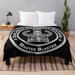 Blankets Explosive Ordnance Disposal EOD Throw Blanket Decoratives Bed Linens Cute Plaid