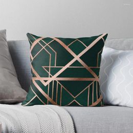 Pillow Green Art Deco Throw Pillowcases Covers Sofa Decorative S Christmas Cases Rectangular Cover