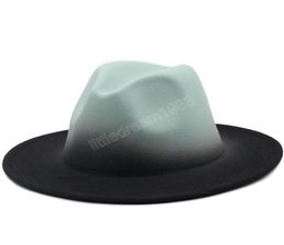 Felt Fedora Hats Men039s Women039s Hat Women Men Fedoras Bulk Woman Man Jazz Panama Cap Female Male Gradient Caps Fashion Ac7853347