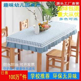 Table Cloth Cotton Linen Non Pilling Fabric Cute Desk Cover