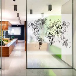 Window Stickers Customizable Size Company Office Business Frosted Glass Geometric Square Door And Film