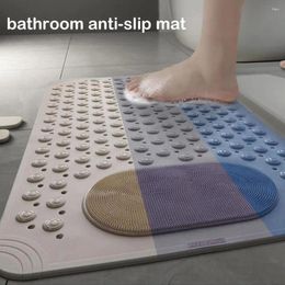 Bath Mats Bathroom Mat Non-slip Safety Suction Cup TPE Older Pregnant Woman Massage Water Proof