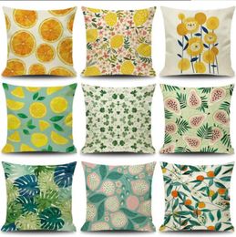 Pillow Modern Geometric Floral Pillowcase Colourful Plants Decorative Throw For Home Decoration Sofa S Customised