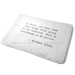 Carpets The Office : Wash Your Hands Michael Entrance Door Mat Bath Rug Reminder Cr Quotation