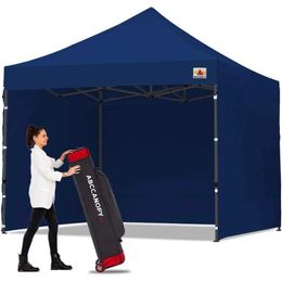 Tents and Shelters ABCCANOPY heavy-duty Ez pop-up canopy tent with side walls 10x10 Navy Blue Beach pavilion tentQ240511