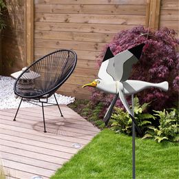 Garden Decorations Windmill Durable Unique Gift Delicate Craftsmanship Eye-catching Design Outdoor Ornament Whimsical Seagull Festival