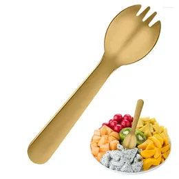 Spoons Ice Cream Spork Stainless Steel Wear-Resistant And Fall-Resistant Cake Fruit Sporks Kitchen Accessory For
