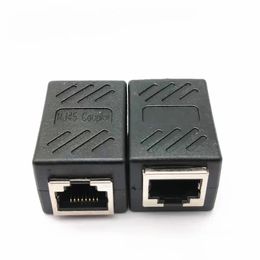 1pcs 2022 New RJ45 1 To 1/2 LAN Ethernet Network Cable Female Splitter Adapter Connector Splitter Extender Plug Network Tee Head