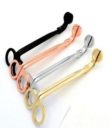 Stainless Steel Snuffers Candle Wick Trimmer Rose Gold Candle Scissors Cutter Candle Wick Trimmer Oil Lamp Trim scissor Cutter DHL6603011