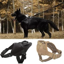 Dog Apparel Tactical Vest Harness Pet German Shepherd Malinois Training And Leash Set For All Breeds Dogs Accessories