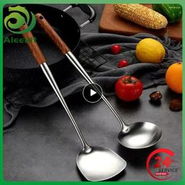 Cookware Sets Stainless Steel Spoon Wooden Handle Not Easy To Rust Durable Convenient And Fast Save Time Kitchen Bar Supplies Missing Shovel