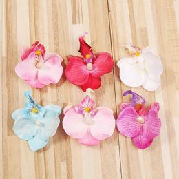 Decorative Flowers Butterfly Orchid Flower Wedding Ceremony Cake Decoration High Grade Hand Feel Simulation Head Accessories