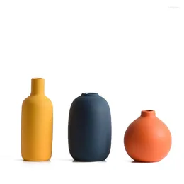 Vases Crafts Flower Ware Ceramic Small Vase Mini Modern Simple Home Living Room Decoration Soft