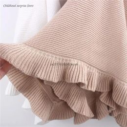Blankets Cotton Knit Baby Blanket Soft Neutral Swaddle Receiving Crib Dropship